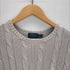 ポロラルフローレン POLO RALPH LAUREN スモールポニー刺繍 pima cotton クルーネック ケーブルニット レディース import:XS