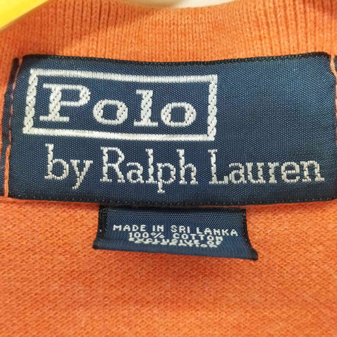 ポロバイラルフローレン Polo by RALPH LAUREN スリランカ製 ポニー刺繍 ポロシャツ メンズ import:L