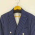 ザラマン ZARA MAN ストライプダブルブレストテーラードジャケット メンズ EUR:50