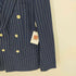 ザラマン ZARA MAN ストライプダブルブレストテーラードジャケット メンズ EUR:50