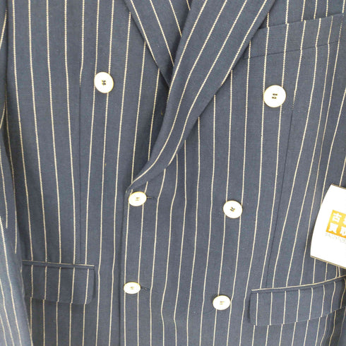 ザラマン ZARA MAN ストライプダブルブレストテーラードジャケット メンズ EUR:50