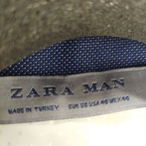 ザラマン ZARA MAN パイピング2Bテーラードジャケット メンズ US:40