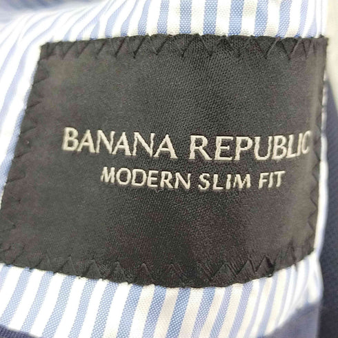 バナナリパブリック BANANA REPUBLIC 裏地ストライプ 背抜き ダブルブレストテーラードジャケット メンズ US:40