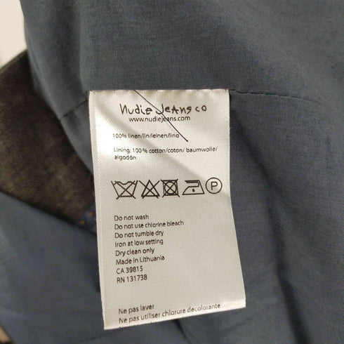 ヌーディージーンズ Nudie Jeans 総裏 リネン100% 3Bテーラードジャケット メンズ JPN:M