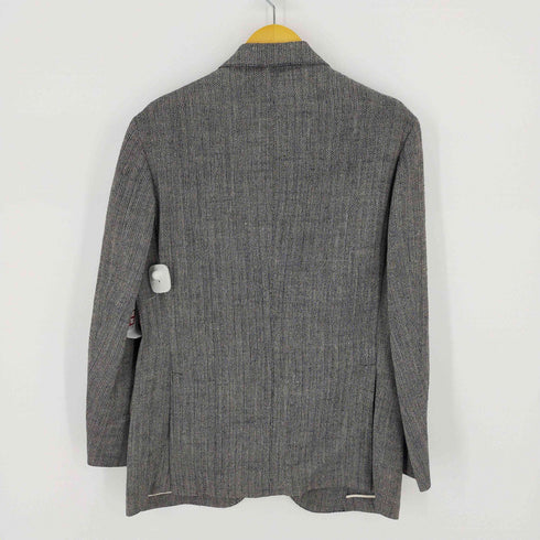 フォーティーカラッツアンド タケオキクチ 40ct & 525 BY TAKEO KIKUCHI 背抜き ヘリンボーン2Bテーラードジャケット シルク リネン メンズ JPN:48