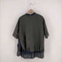 Parc.1 メッシュ切替 バンドカラーS/Sシャツ レディース JPN:1
