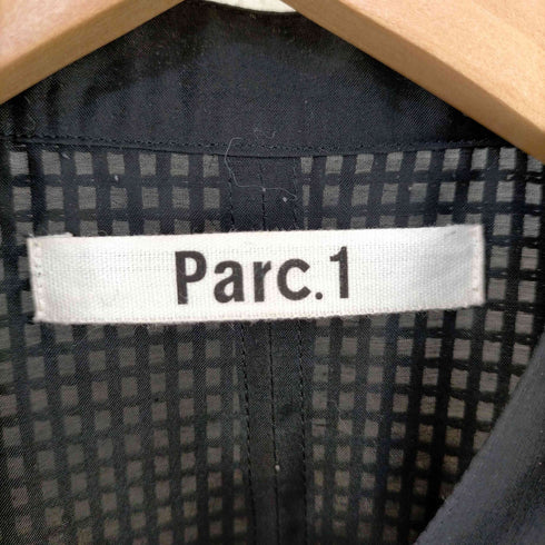 Parc.1 メッシュ切替 バンドカラーS/Sシャツ レディース JPN:1