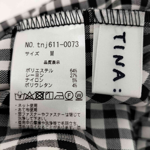 ティーナジョジュン TINA:JOJUN ギンガムチェック Hラインロングスカート レディース JPN:M
