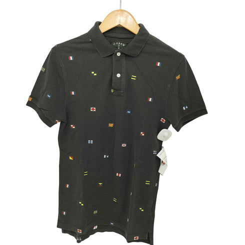 ジェイクルー J.CREW S/S POLO 半袖ポロシャツ 国旗 メンズ XS