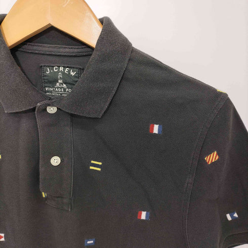 ジェイクルー J.CREW S/S POLO 半袖ポロシャツ 国旗 メンズ XS