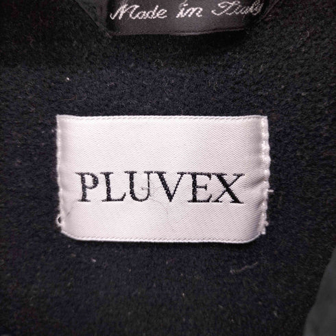 PLUVEX ジップアップナイロンジャケット フーデッド ドローコード メンズ 48