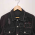 フルギ 666 ダメージ加工 デニムジャケット トラッカー ブラックデニム BLACKDENIM メンズ