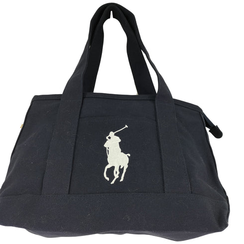 ポロラルフローレン POLO RALPH LAUREN ビッグポニー刺繍 キャンバスハンドバッグ メンズ