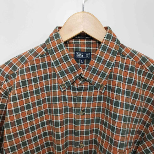 ダックス DAKS BD L/Sシャツ チャック 方ポケ メンズ L