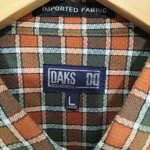 ダックス DAKS BD L/Sシャツ チャック 方ポケ メンズ L