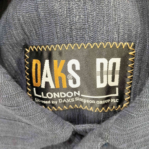 ダックスロンドン DAKS LONDON S/S シャツ カバーオール 3ポケ リネン混 メンズ M
