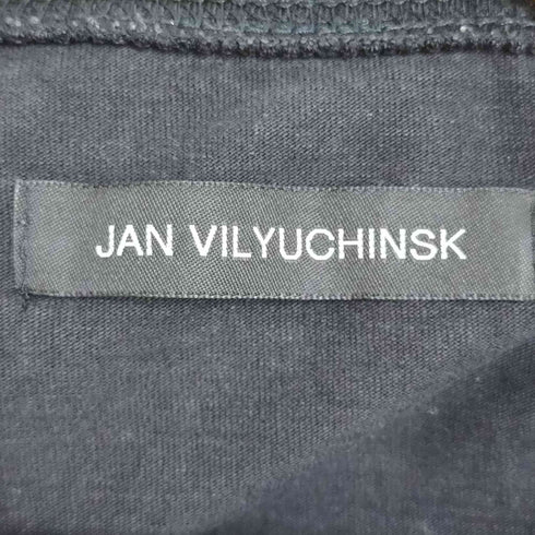 JAN VILYUCHINSK プリント ダメージ加工 クルーネックTシャツ メンズ