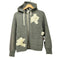 ランバンオンブルー LANVIN en Bleu テープフラワー ジップアップパーカー レディース EUR:38