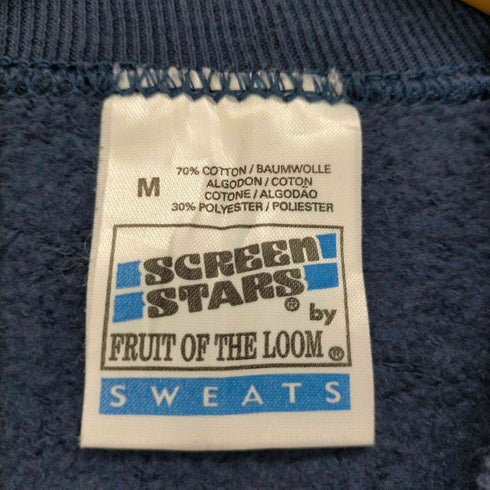 スクリーンスターズ SCREEN STARS 90s Scot land 刺繍プリントラグランスウェット メンズ JPN:M