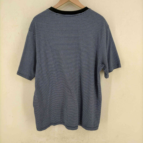 ステューシー Stussy 21SS MINI STRIPE CREW 片ポケミニボーダーTシャツ メンズ JPN:L