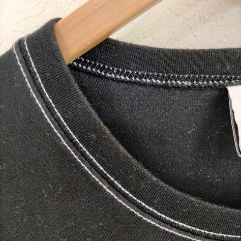 ミスタージェントルマン MISTER GENTLE MAN 白ステッチ クールネックTシャツ メンズ JPN:L