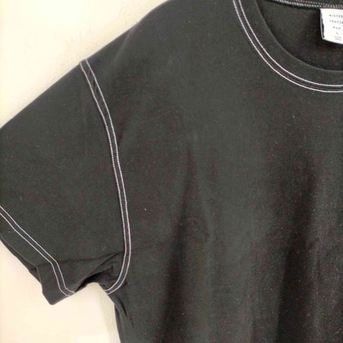 ミスタージェントルマン MISTER GENTLE MAN 白ステッチ クールネックTシャツ メンズ JPN:L