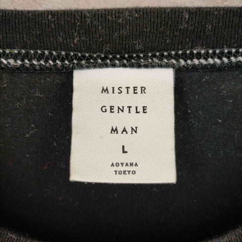 ミスタージェントルマン MISTER GENTLE MAN 白ステッチ クールネックTシャツ メンズ JPN:L