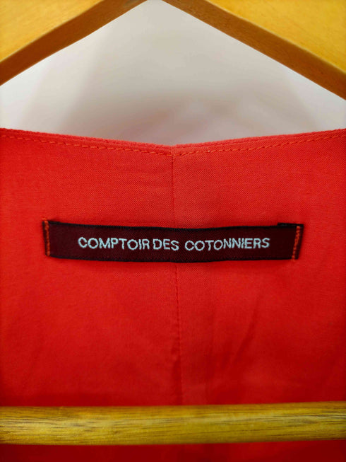 コントワーデコトニエ COMPTOIR DES COTONNIERS フロントタックノースリーブレーヨンワンピース レディース 7