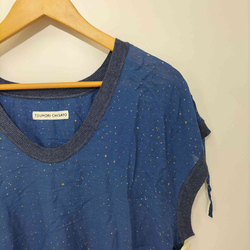 ツモリチサト TSUMORI CHISATO 総柄 ノースリーブカットソー レディース JPN:2