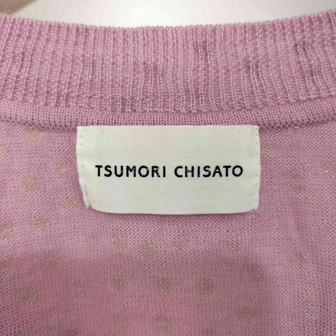 ツモリチサト TSUMORI CHISATO 総柄 ショートスリーブニット レディース JPN:2