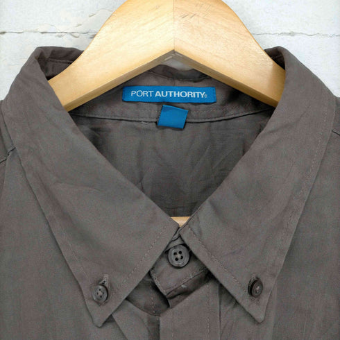 ポートオーソリティ Port Authority Msgr.James F.Burnes Assembly#2799 ボタンダウン刺繍パッチS/S シャツ メンズ 2XL