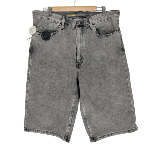 リーバイス Levis SILVER TAB ストーンウォッシュ デニムワイドハーフパンツ メンズ W36