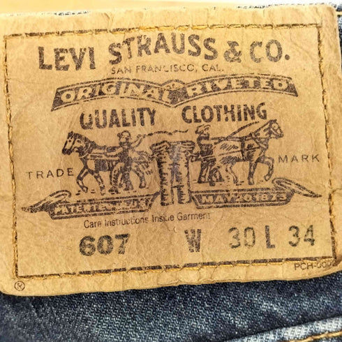 リーバイス Levis 607 オレンジタブ ジップフライ ストレートデニムパンツ メンズ W30/l34