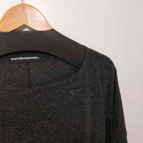 メルシーボークー mercibeaucoup ウール混 ロングスリーブカットソー レディース JPN:1