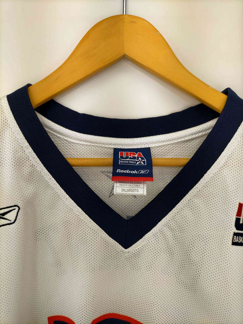 リーボック Reebok TEMAタグ USA 8 バスケットボールゲームシャツ メンズ 2XL
