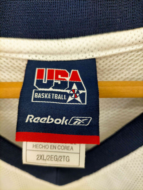 リーボック Reebok TEMAタグ USA 8 バスケットボールゲームシャツ メンズ 2XL