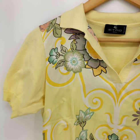 エトロ ETRO MADE IN ITALY 花柄シルクS/S ポロシャツ メンズ