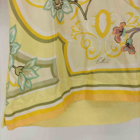 エトロ ETRO MADE IN ITALY 花柄シルクS/S ポロシャツ メンズ