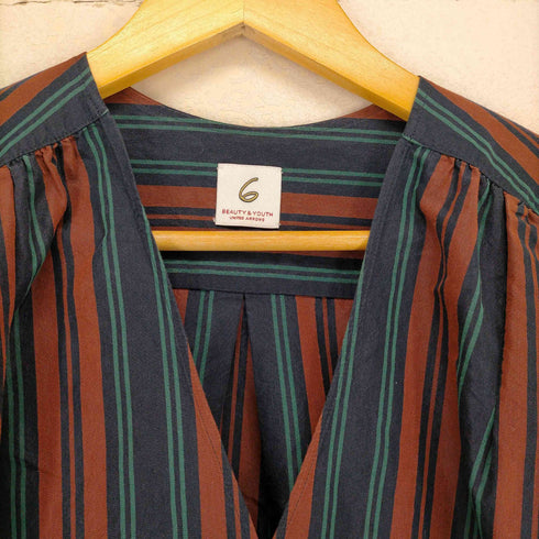 ロクビューティーアンドユースユナイテッドアローズ 6 BEAUTY & YOUTH UNITED ARROWS STRIPE CACHE COEUR SHIRTS レディース ONE SIZE