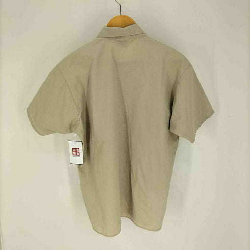 ベンデイビス BEN DAVIS 70-80S USA製 ロケットTALON ハーフジップ S/S ワークシャツ メンズ import:M