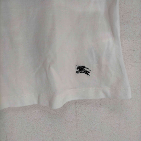 バーバリーブルーレーベル BURBERRY BLUE LABEL ロゴ刺繍ボーダーポロシャツ レディース EUR:38