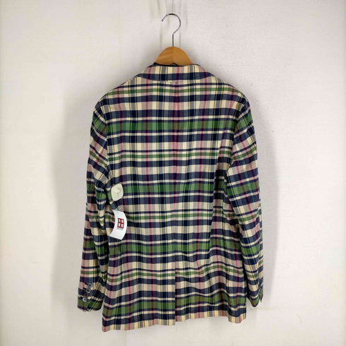 ポロバイラルフローレン Polo by RALPH LAUREN マドラスチェック柄 4B コットンジャケット サマージャケット メンズ 38r