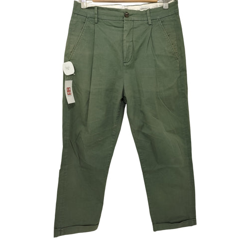 クローズ CLOSED イタリア製 TWILL 1P 1タックワイドストレートパンツ 裾ダブル メンズ 30