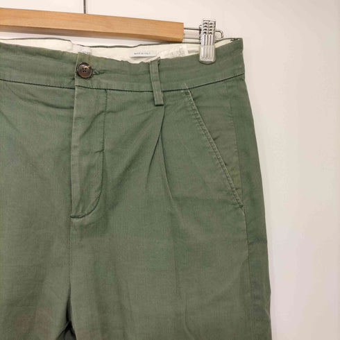 クローズ CLOSED イタリア製 TWILL 1P 1タックワイドストレートパンツ 裾ダブル メンズ 30
