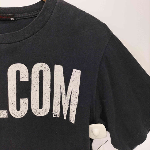 ヴォルコム VOLCOM 2000s 背面人物プリント フロントロゴプリント半袖Tシャツ メンズ S