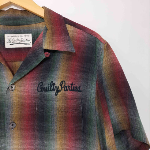 ワコマリア WACKO MARIA 13SS オンブレチェックオープンカラーシャツ メンズ M