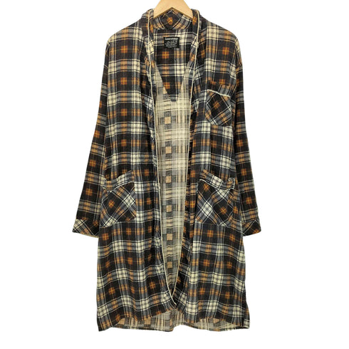 サンフォライズド SANFORIZED FLANNEL フランネル ロングガウン メンズ import:M