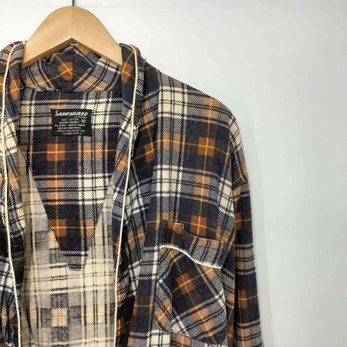 サンフォライズド SANFORIZED FLANNEL フランネル ロングガウン メンズ import:M