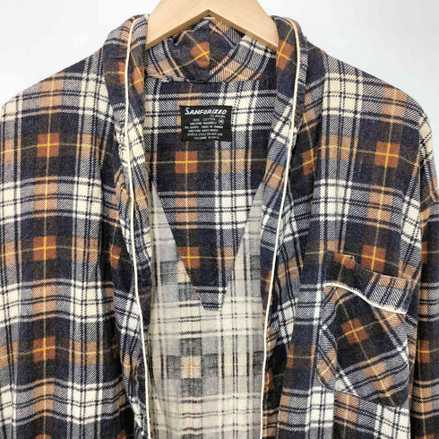 サンフォライズド SANFORIZED FLANNEL フランネル ロングガウン メンズ import:M