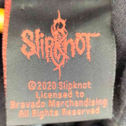 スリップノット slipknot 両面プリントフーディー バンド メンズ import:L